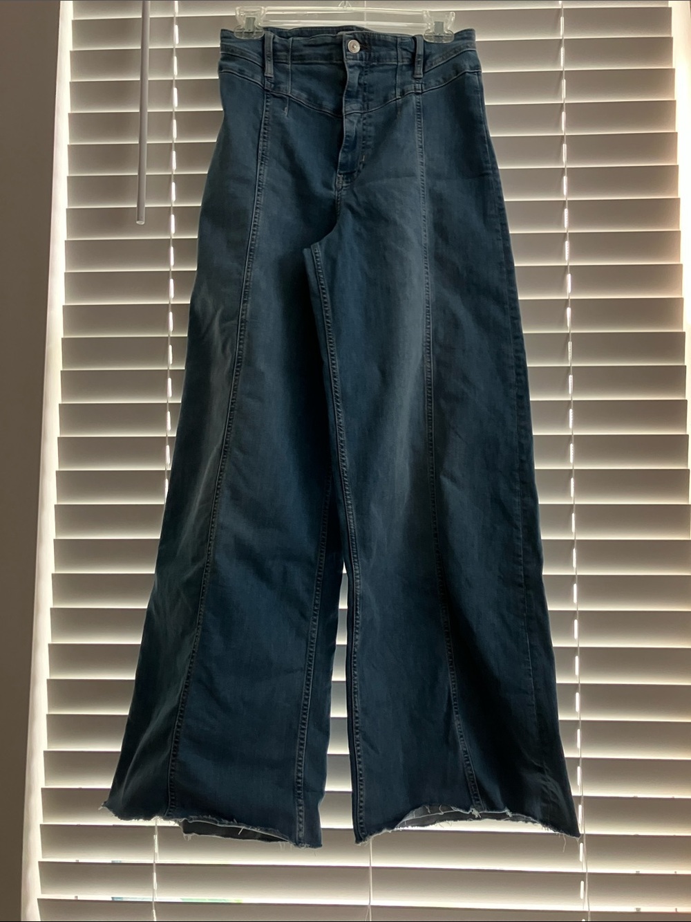We The Free Deep Indigo Wide-Leg High-Rise Jeans